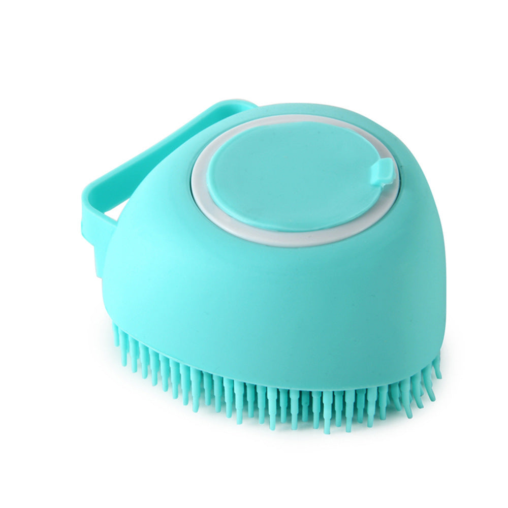 Silicone Dog Bath Massage Gloves Brush Pet Cat Bathroom Cleaning Tool Comb Brush For Dog Can Pour Shampoo