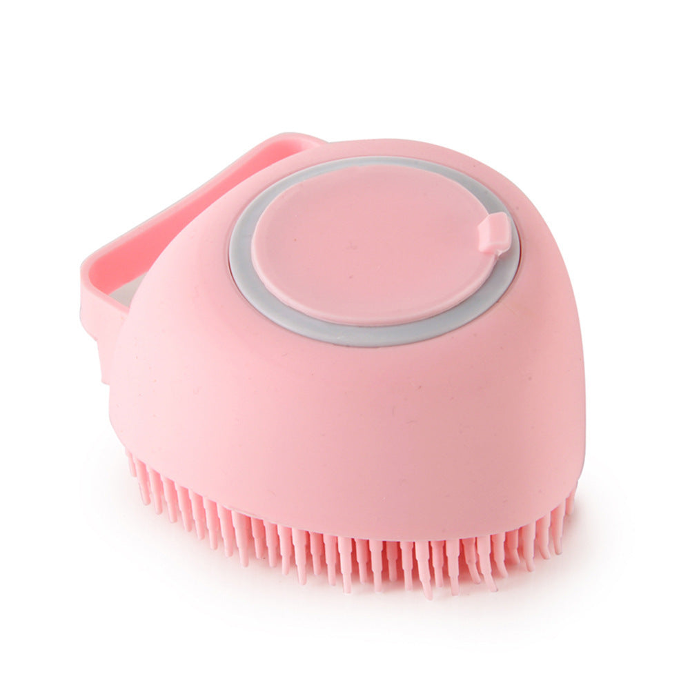 Silicone Dog Bath Massage Gloves Brush Pet Cat Bathroom Cleaning Tool Comb Brush For Dog Can Pour Shampoo