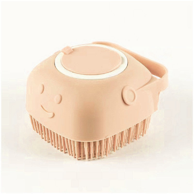 Silicone Dog Bath Massage Gloves Brush Pet Cat Bathroom Cleaning Tool Comb Brush For Dog Can Pour Shampoo