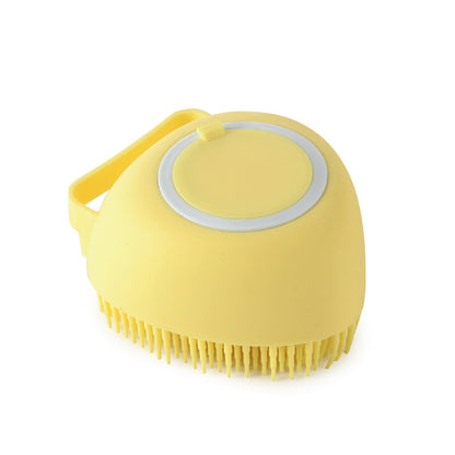 Silicone Dog Bath Massage Gloves Brush Pet Cat Bathroom Cleaning Tool Comb Brush For Dog Can Pour Shampoo
