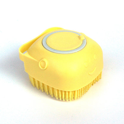 Silicone Dog Bath Massage Gloves Brush Pet Cat Bathroom Cleaning Tool Comb Brush For Dog Can Pour Shampoo