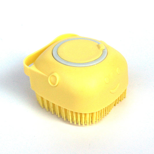 Silicone Dog Bath Massage Gloves Brush Pet Cat Bathroom Cleaning Tool Comb Brush For Dog Can Pour Shampoo
