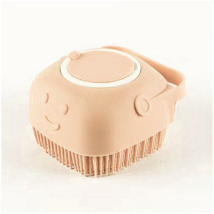 Silicone Dog Bath Massage Gloves Brush Pet Cat Bathroom Cleaning Tool Comb Brush For Dog Can Pour Shampoo