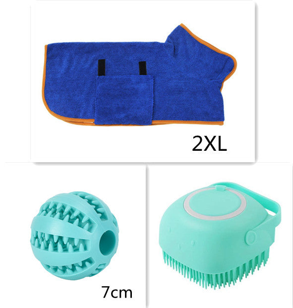 Silicone Dog Bath Massage Gloves Brush Pet Cat Bathroom Cleaning Tool Comb Brush For Dog Can Pour Shampoo